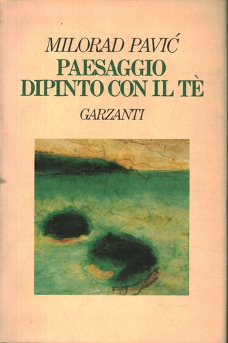 Paesaggio dipinto con tè - dipinto,